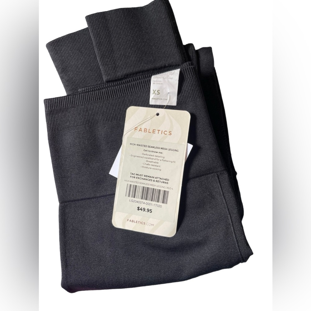 NWT Fabletics High -Waisted Seamless Mesh Leggings Size XS - Picture 8 of 8
